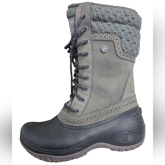 The North Face Women's Shellista II Gray Winter Boots - Picture 1 of 8